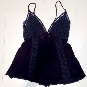 Swimsuit coverup romper